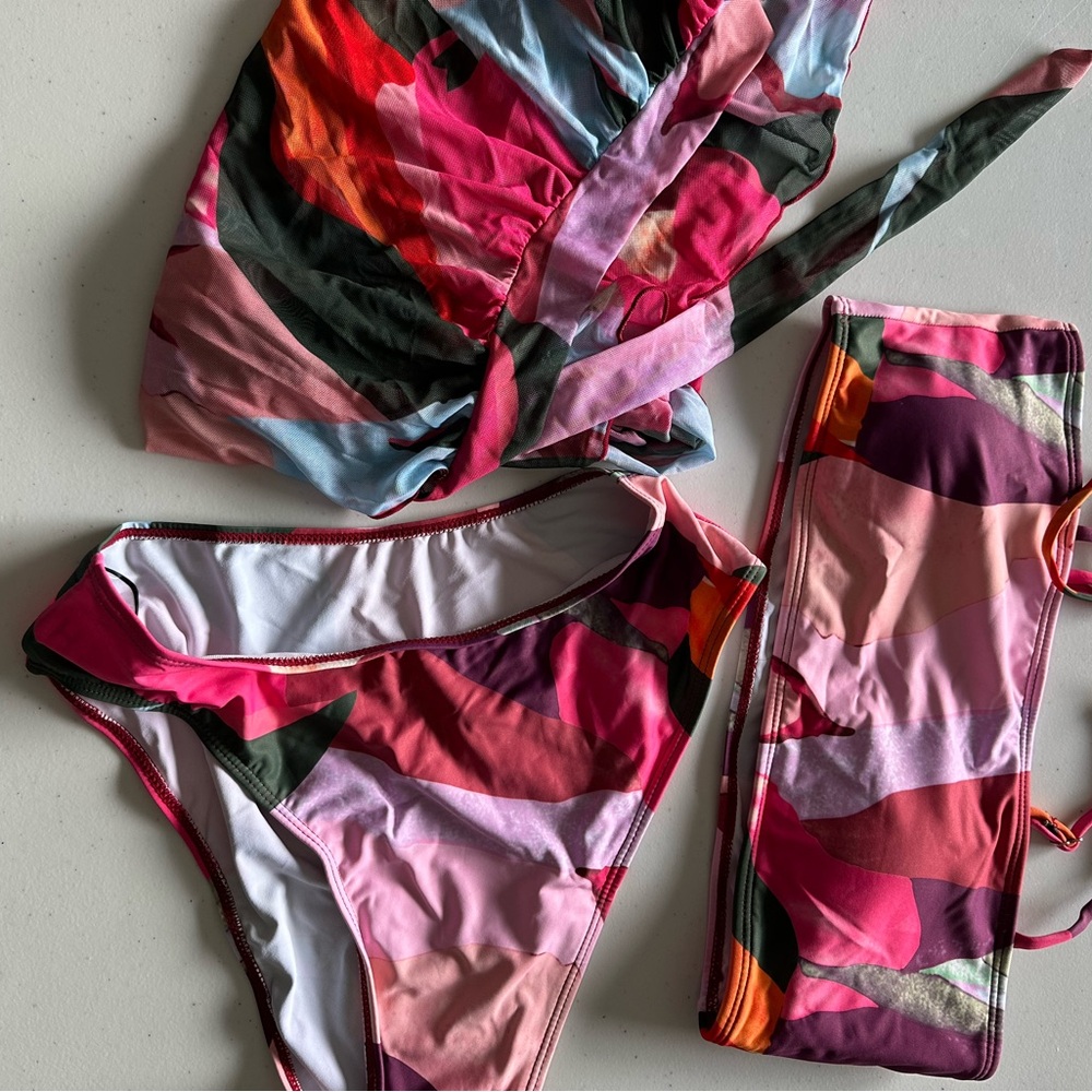 Vibrant Multicolor Bikini Set